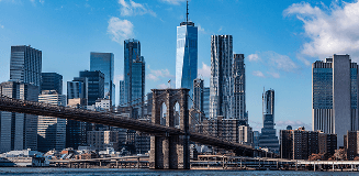 Brooklyn Bridge and Manhattan skyline